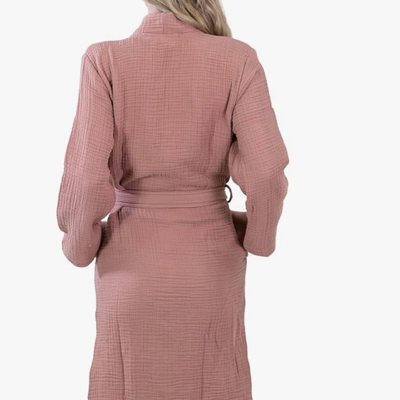 Aegean Concept Turkish Muslin Bathrobe - Picture 4 of 10